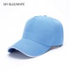 Elvina Caps sky blue white
